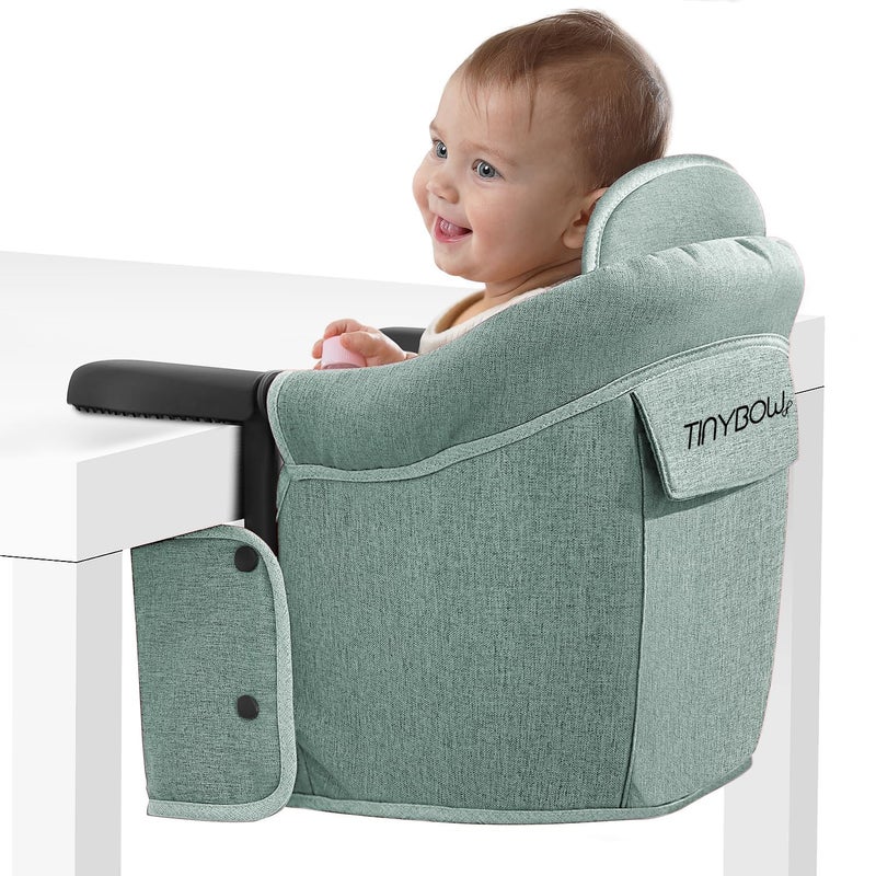 Tinybow Hook On High Chair for Baby, High Chair That Attaches to Table - Clip On High Chair for Table, Portable High Chair for Travel, Highchair for Baby Seat - Portable Baby Chair for Eating - Image 1